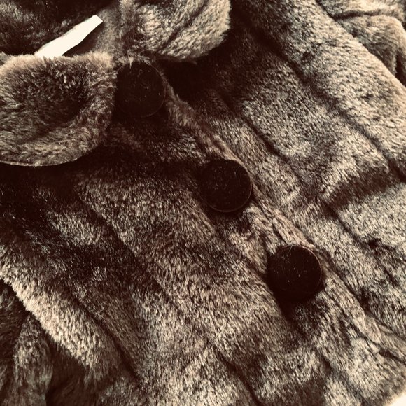 BEBE di AMOUR Vintage Infant Girl's Teddy Bear Coat 12 Months EUC - Picture 4 of 6